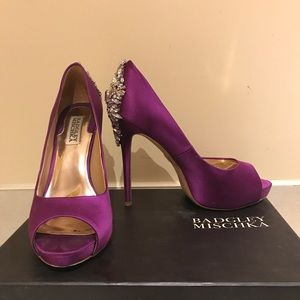 Badgley Mischka Peep-toe heels, Kiara model